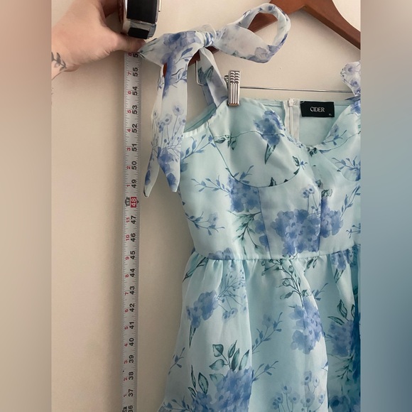 Cider Blue Floral Maxi Dress - Picture 8 of 8